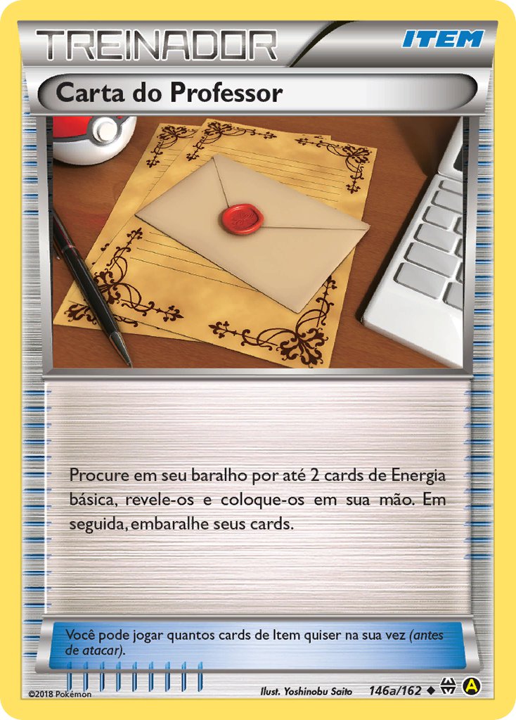Carta do Professor 146a — BREAKthrough (Portuguese Pokémon TCG card)