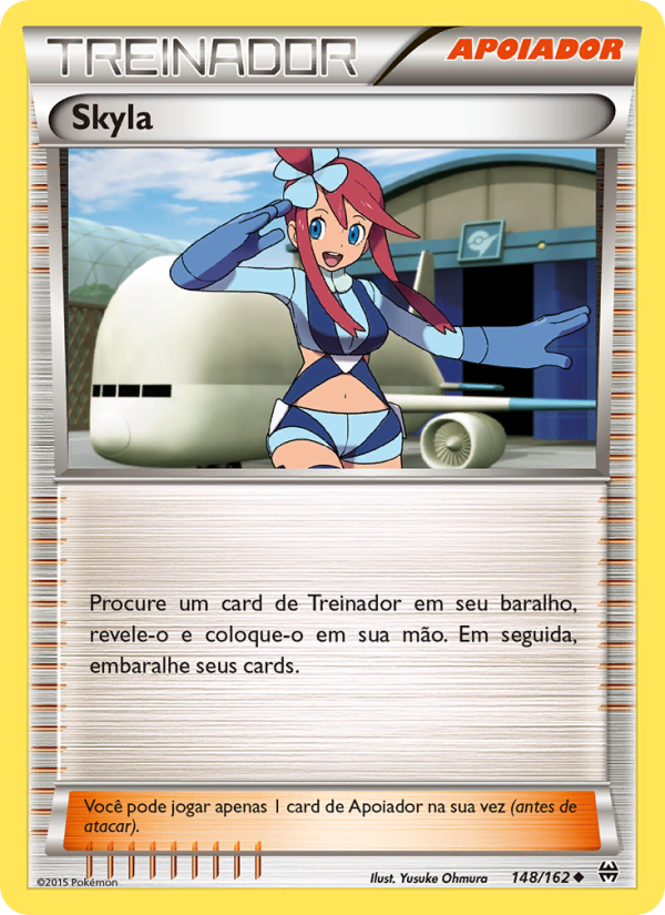 Skyla 148 — Turbo Revolução (Portuguese Pokémon TCG card)