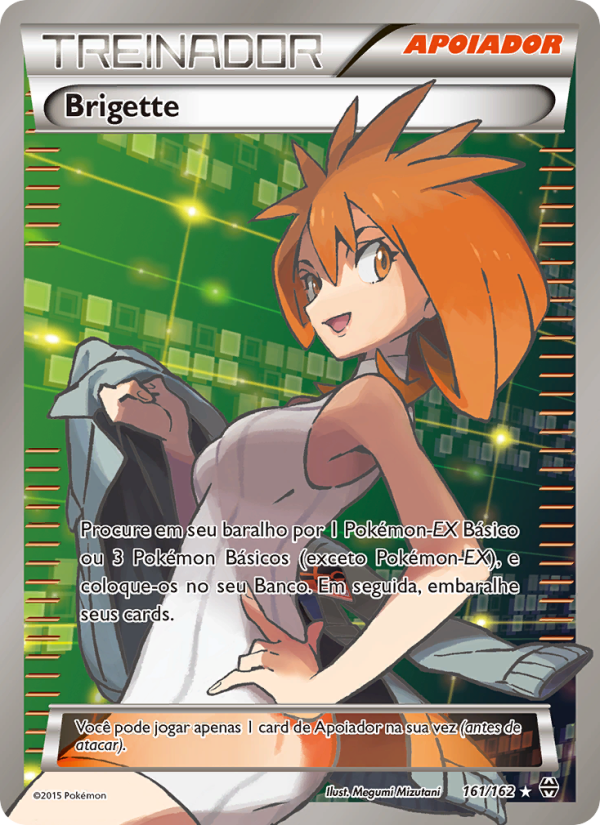 Brigette 161 — Turbo Revolução (Portuguese Pokémon TCG card)