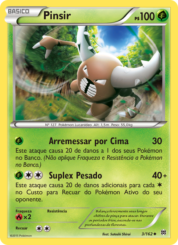 Pinsir 3 — Turbo Revolução (Portuguese Pokémon TCG card)