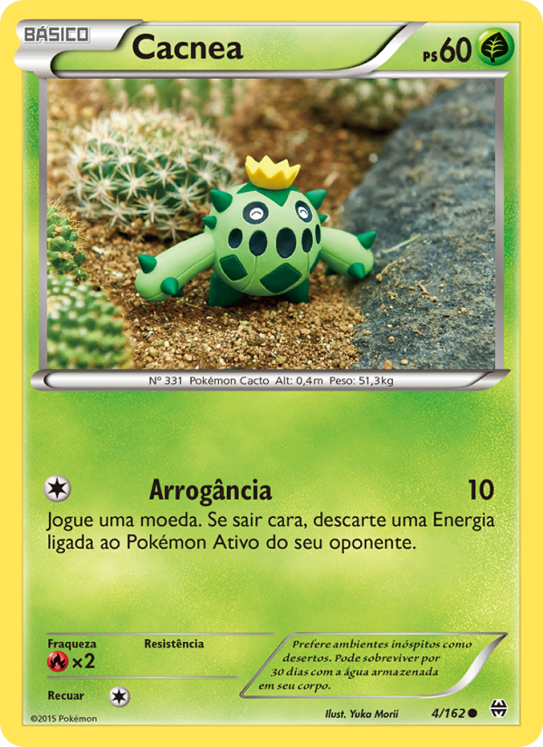 Cacnea 4 — Turbo Revolução (Portuguese Pokémon TCG card)