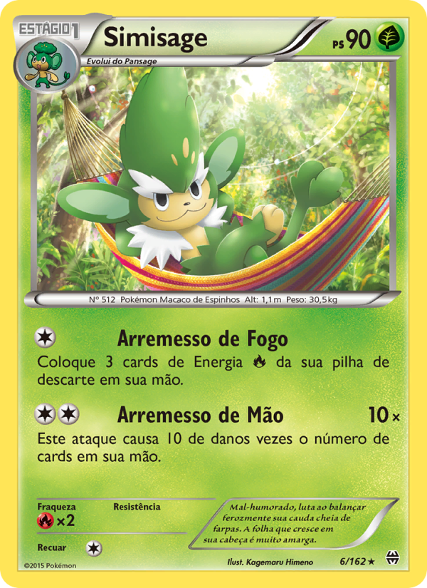 Simisage 6 — Turbo Revolução (Portuguese Pokémon TCG card)