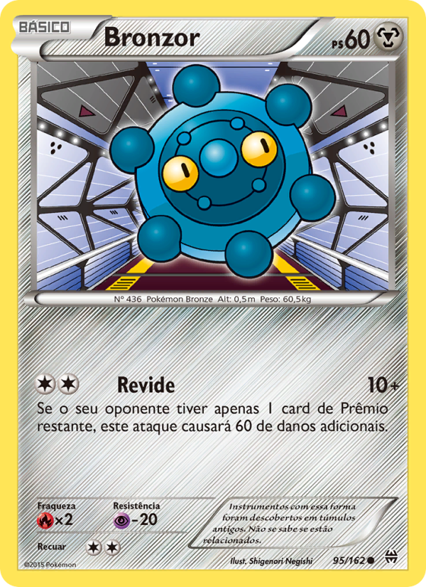 Bronzor 95 — BREAKthrough (Portuguese Pokémon TCG card)