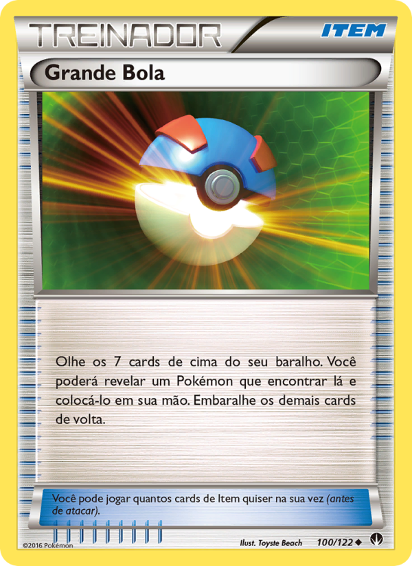 Grande Bola 100 — Turbo Colisão (Portuguese Pokémon TCG card)