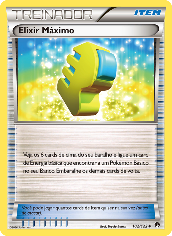 Elixir Máximo 102 — Turbo Colisão (Portuguese Pokémon TCG card)