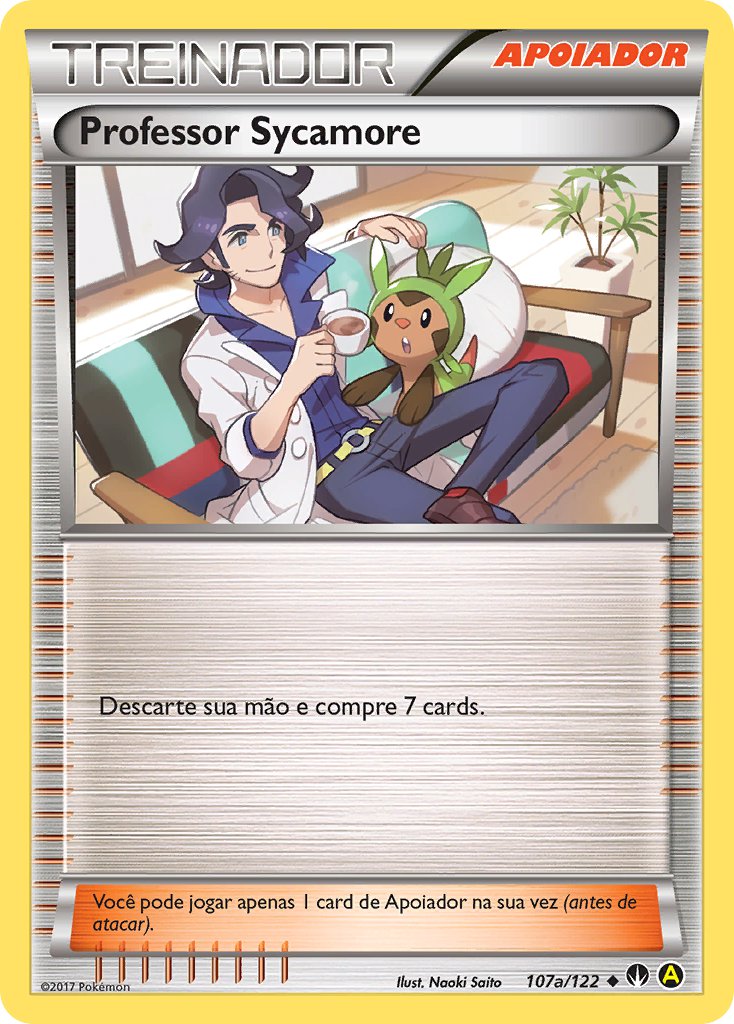 Professor Sycamore 107a — BREAKpoint (Portuguese Pokémon TCG card)