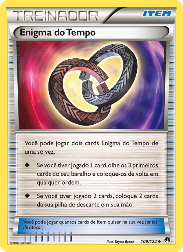 Enigma do Tempo 109 — Turbo Colisão (Portuguese Pokémon TCG card)