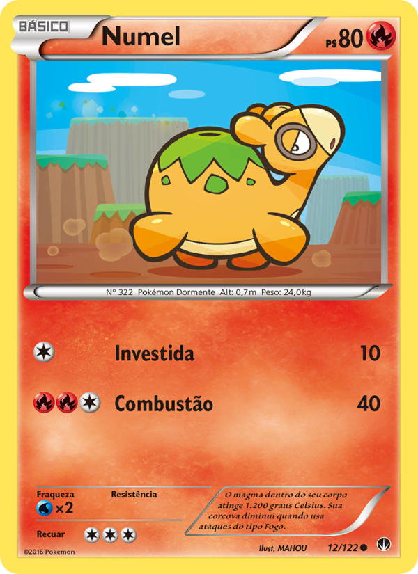 Numel 12 — Turbo Colisão (Portuguese Pokémon TCG card)