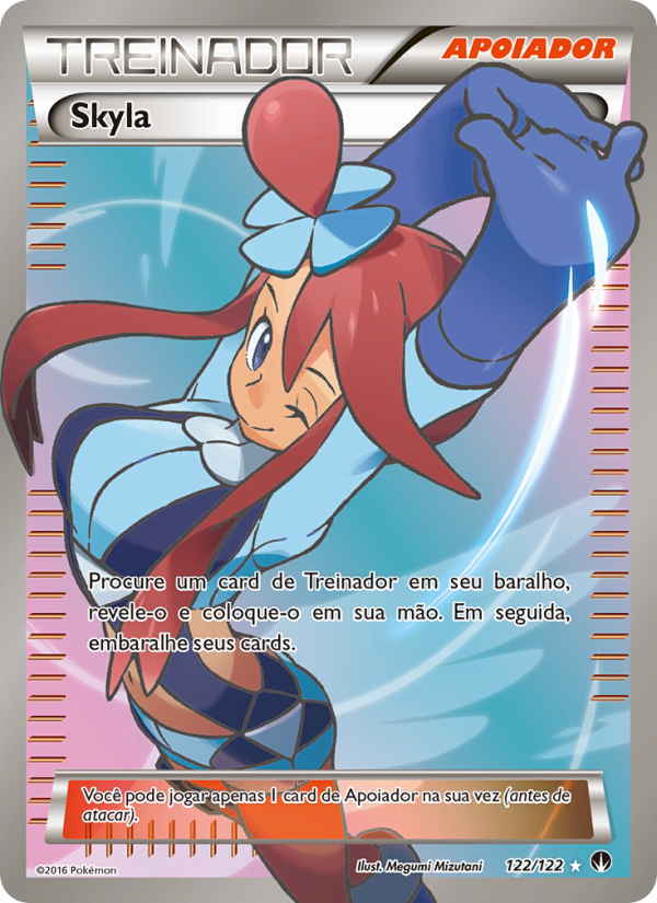 Skyla 122 — Turbo Colisão (Portuguese Pokémon TCG card)
