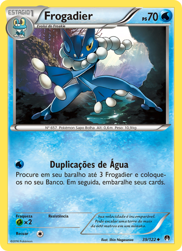 Frogadier 39 — Turbo Colisão (Portuguese Pokémon TCG card)