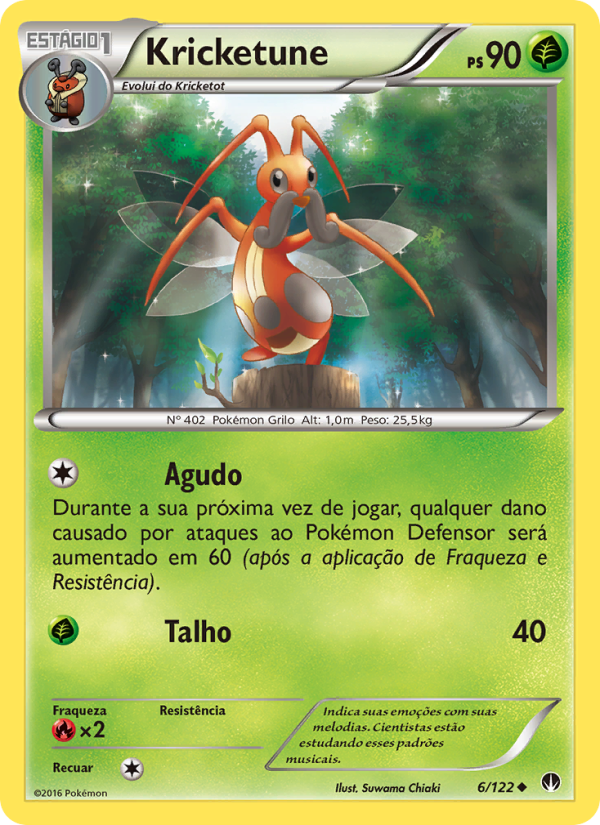 Kricketune 6 — Turbo Colisão (Portuguese Pokémon TCG card)