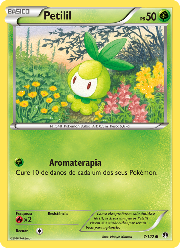 Petilil 7 — Turbo Colisão (Portuguese Pokémon TCG card)