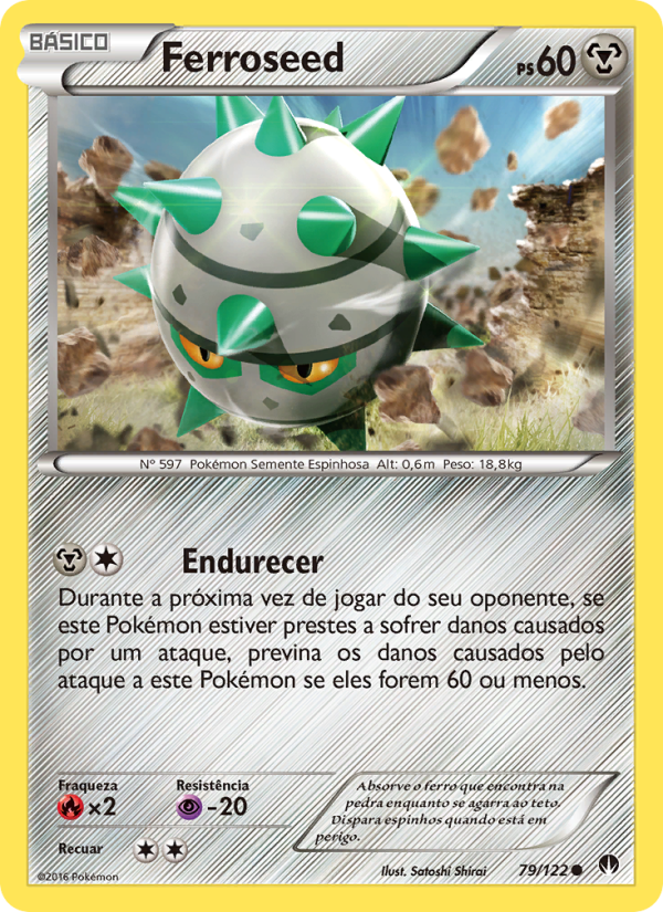 Ferroseed 79 — Turbo Colisão (Portuguese Pokémon TCG card)
