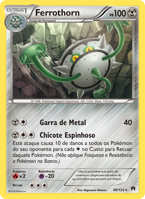Ferrothorn 80 — BREAKpoint (Portuguese Pokémon TCG card)