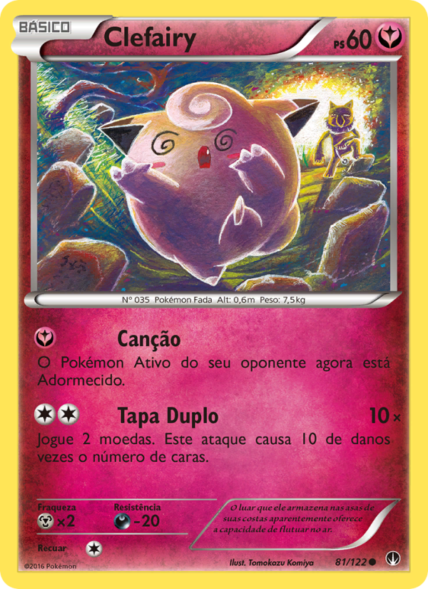 Clefairy 81 — BREAKpoint (Portuguese Pokémon TCG card)