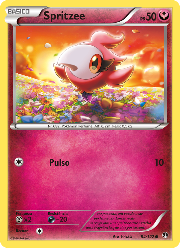 Spritzee 84 — BREAKpoint (Portuguese Pokémon TCG card)