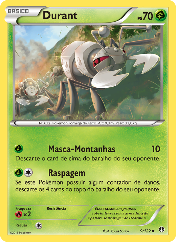 Durant 9 — Turbo Colisão (Portuguese Pokémon TCG card)