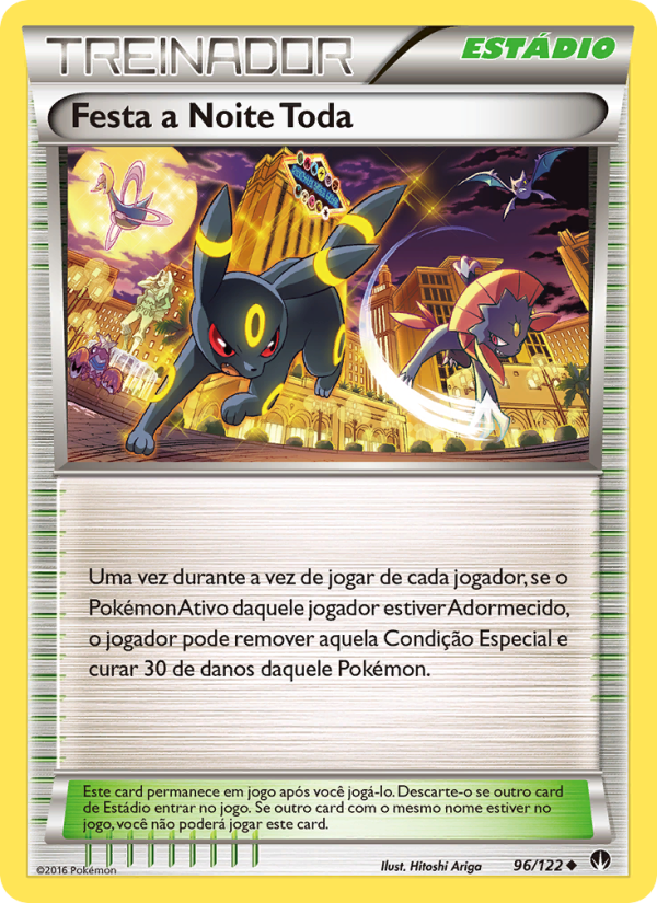 Festa a Noite Toda 96 — Turbo Colisão (Portuguese Pokémon TCG card)