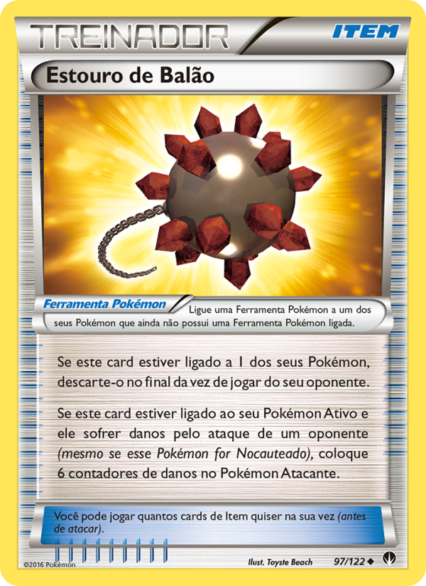 Estouro de Balão 97 — Turbo Colisão (Portuguese Pokémon TCG card)