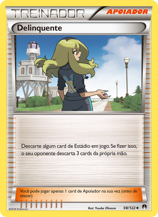 Delinquente 98 — Turbo Colisão (Portuguese Pokémon TCG card)