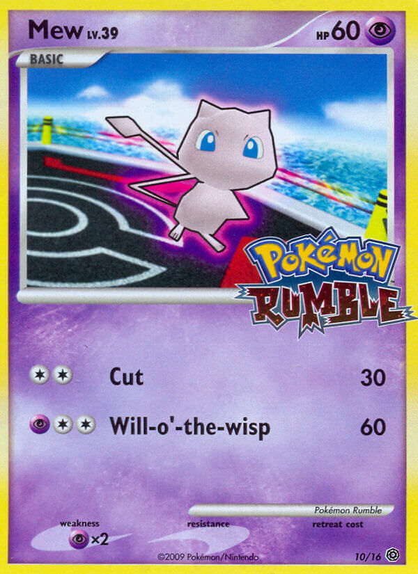 Mew 010/16 — Pokémon Rumble (English Pokémon TCG card)