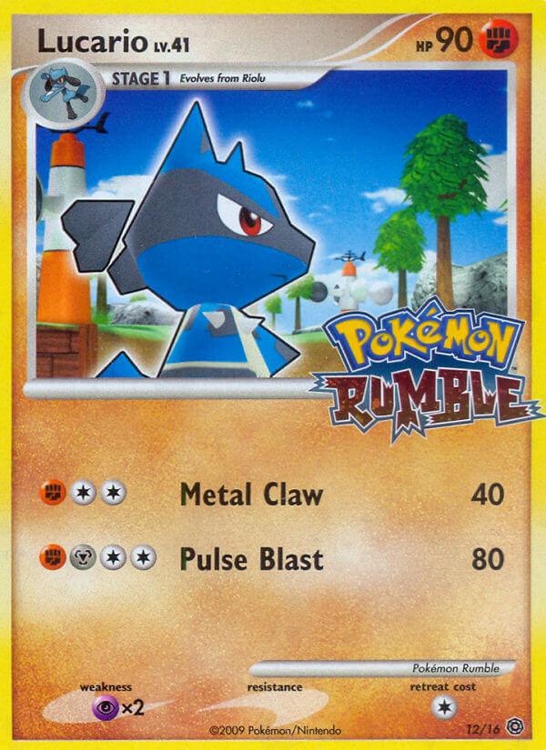 Lucario 012/16 — Pokémon Rumble (English Pokémon TCG card)