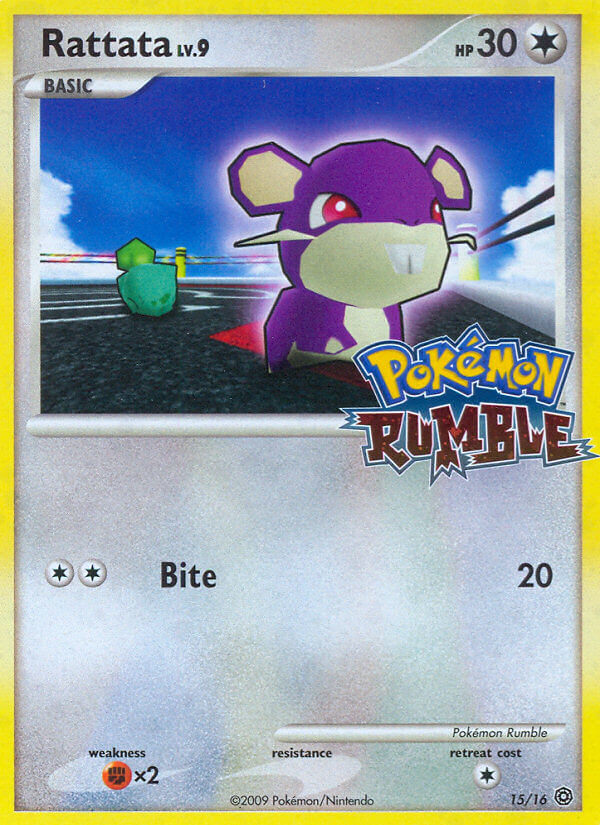 Rattata 015/16 — Pokémon Rumble (English Pokémon TCG card)