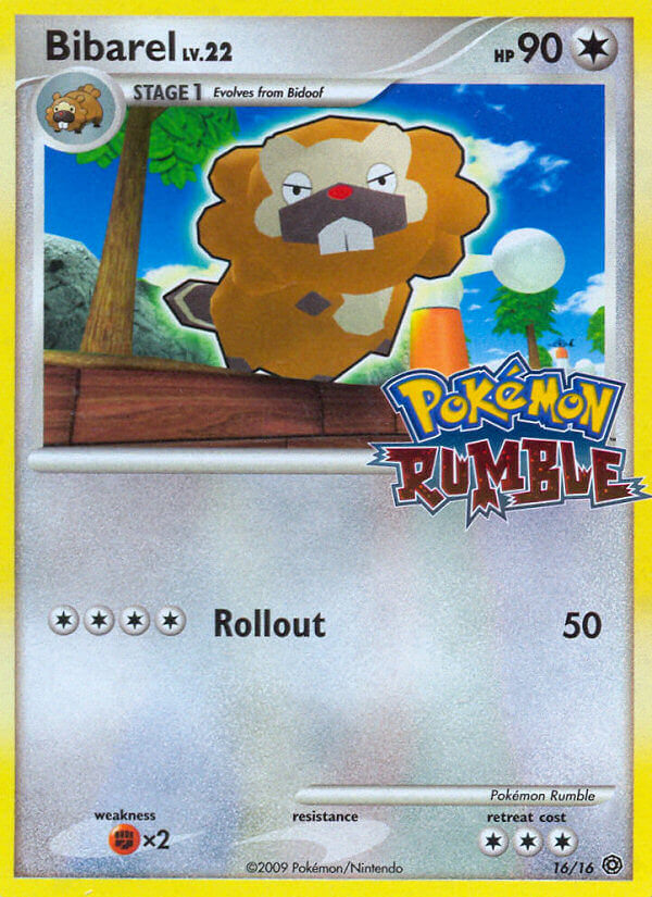 Bibarel 016/16 — Pokémon Rumble (English Pokémon TCG card)