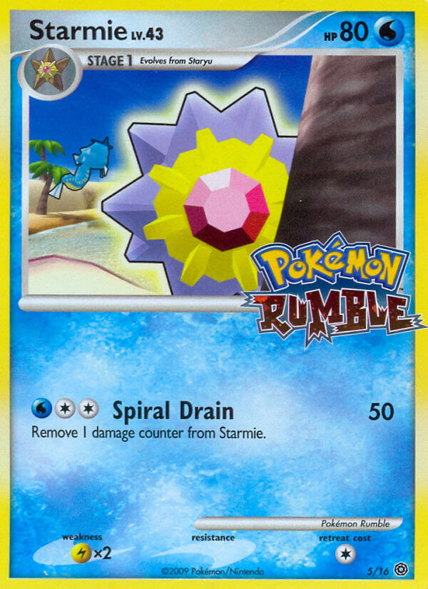 Starmie 005/16 — Pokémon Rumble (English Pokémon TCG card)