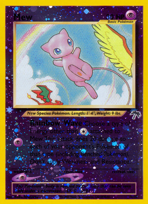 Mew 001/18 — Southern Islands (English Pokémon TCG card)