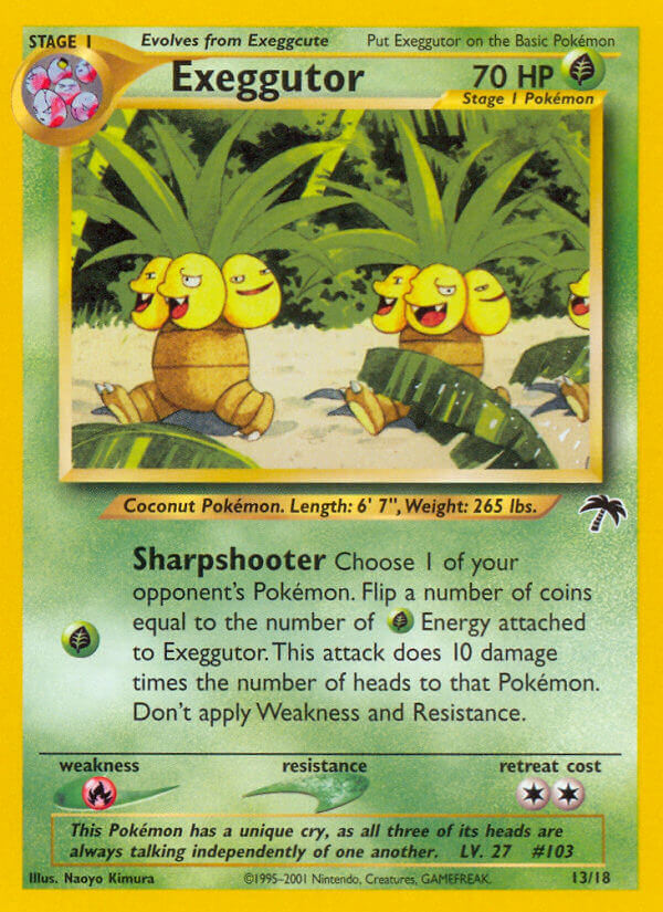Exeggutor 013/18 — Southern Islands (English Pokémon TCG card)