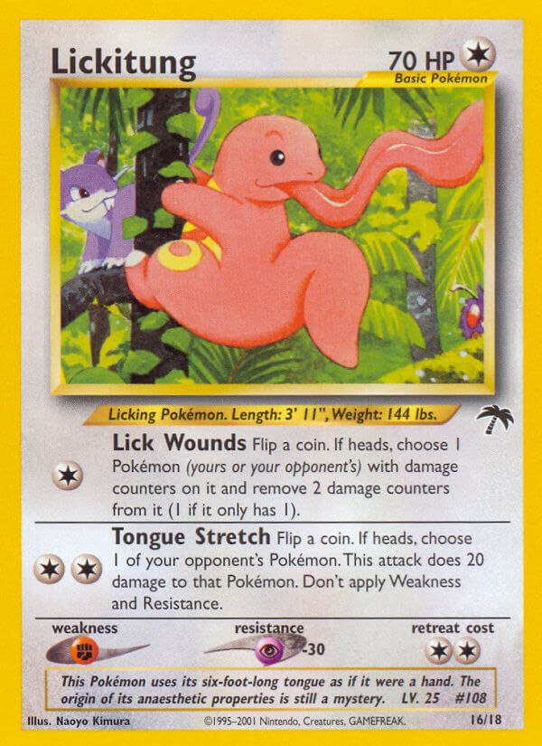 Lickitung 016/18 — Southern Islands (English Pokémon TCG card)