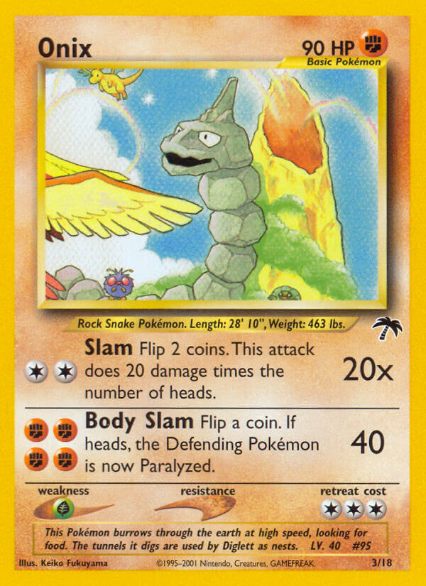 Onix 003/18 — Southern Islands (English Pokémon TCG card)