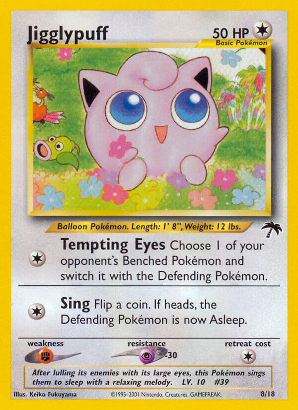 Jigglypuff 008/18 — Southern Islands (English Pokémon TCG card)