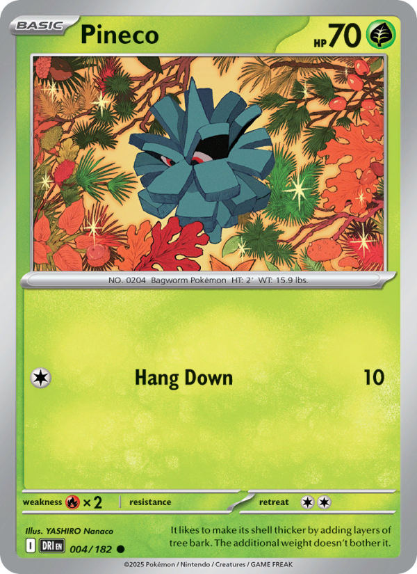 Pineco 004/244 — Destined Rivals (English Pokémon TCG card)