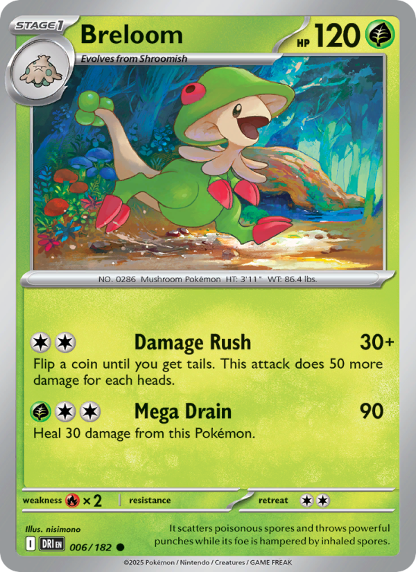 Breloom 006/244 — Destined Rivals (English Pokémon TCG card)