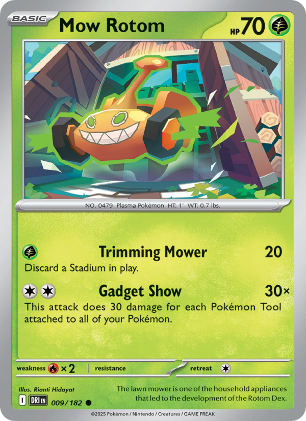 Mow Rotom 009/244 — Destined Rivals (English Pokémon TCG card)