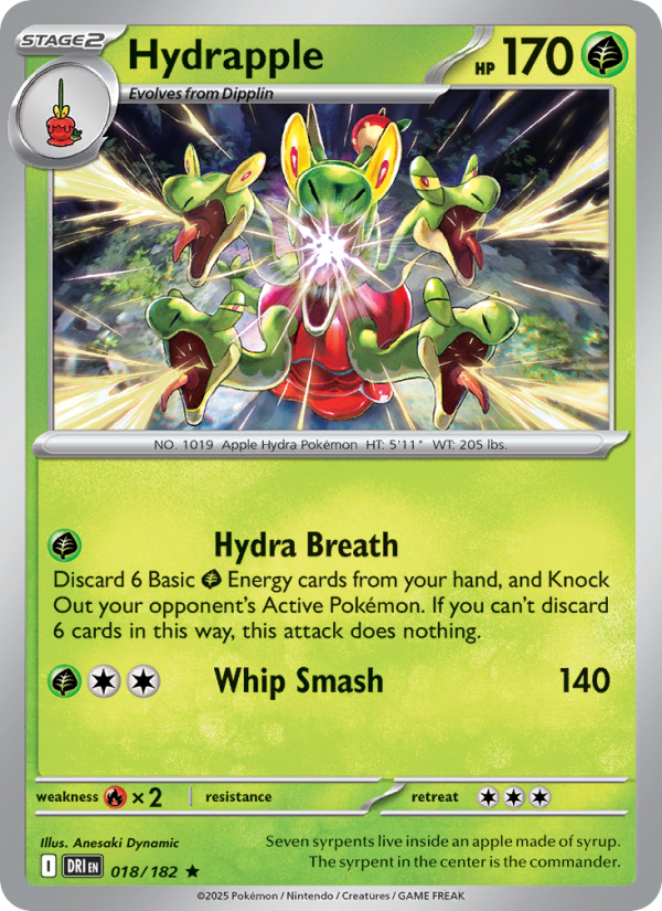Hydrapple 018/244 — Destined Rivals (English Pokémon TCG card)
