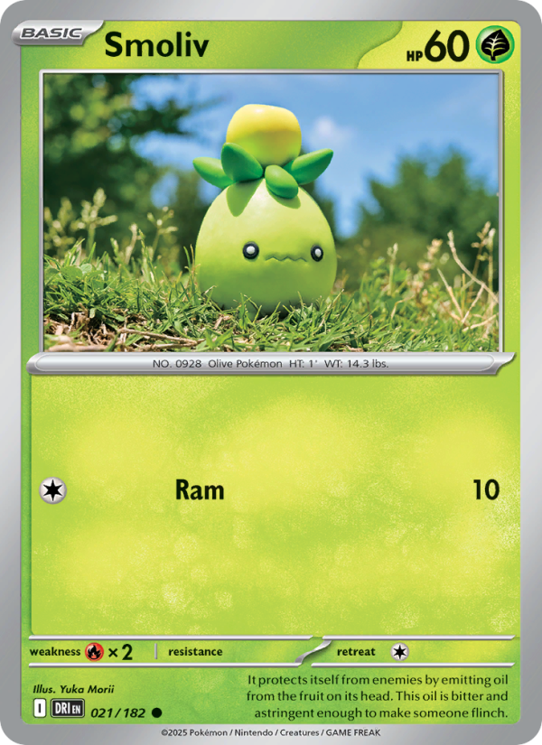Smoliv 021/244 — Destined Rivals (English Pokémon TCG card)