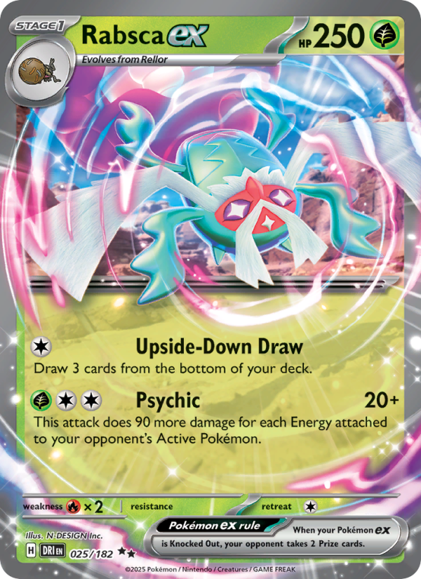 Rabsca ex 025/244 — Destined Rivals (English Pokémon TCG card)