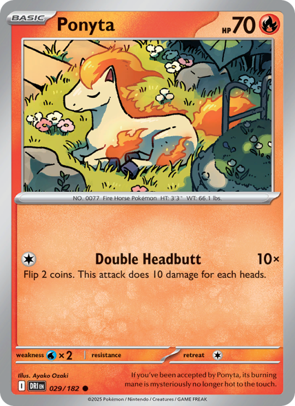 Ponyta 029/244 — Destined Rivals (English Pokémon TCG card)