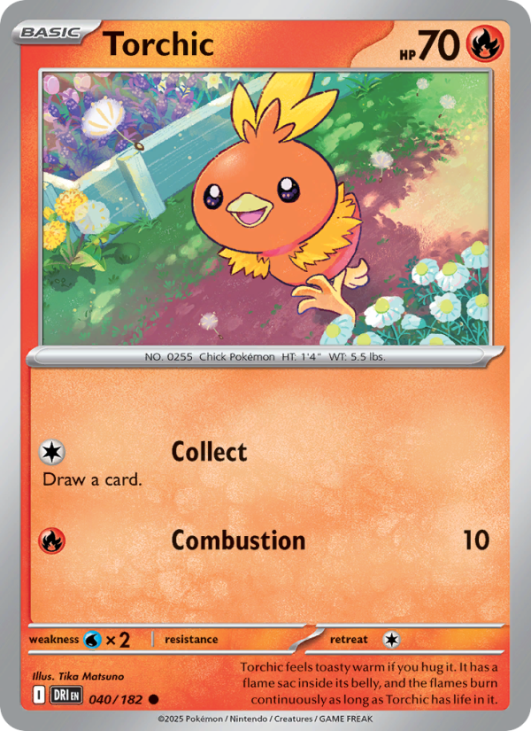 Torchic 040/244 — Destined Rivals (English Pokémon TCG card)