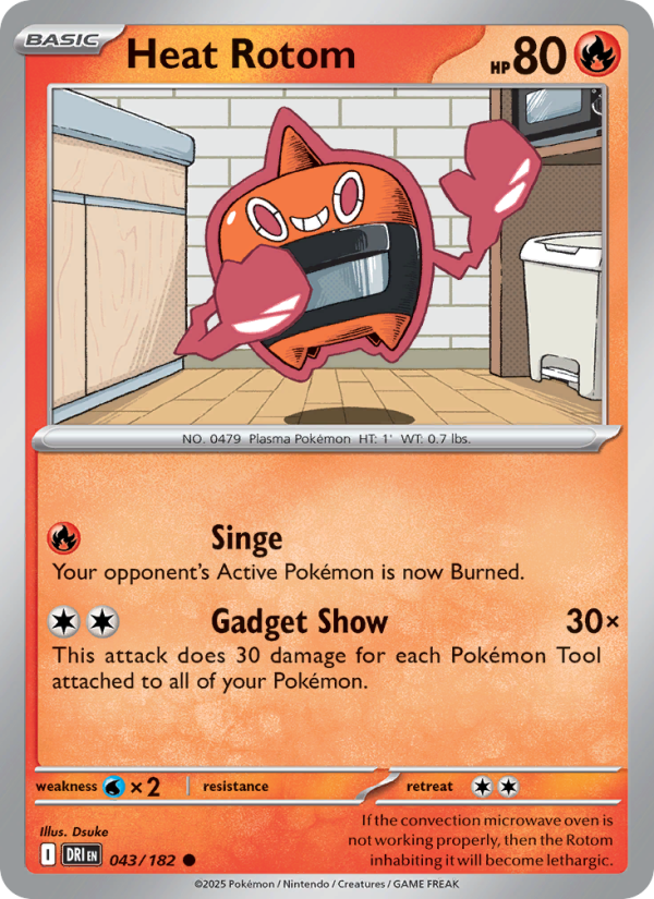 Heat Rotom 043/244 — Destined Rivals (English Pokémon TCG card)