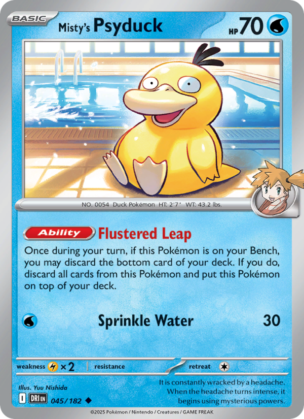 Misty's Psyduck 045/244 — Destined Rivals (English Pokémon TCG card)