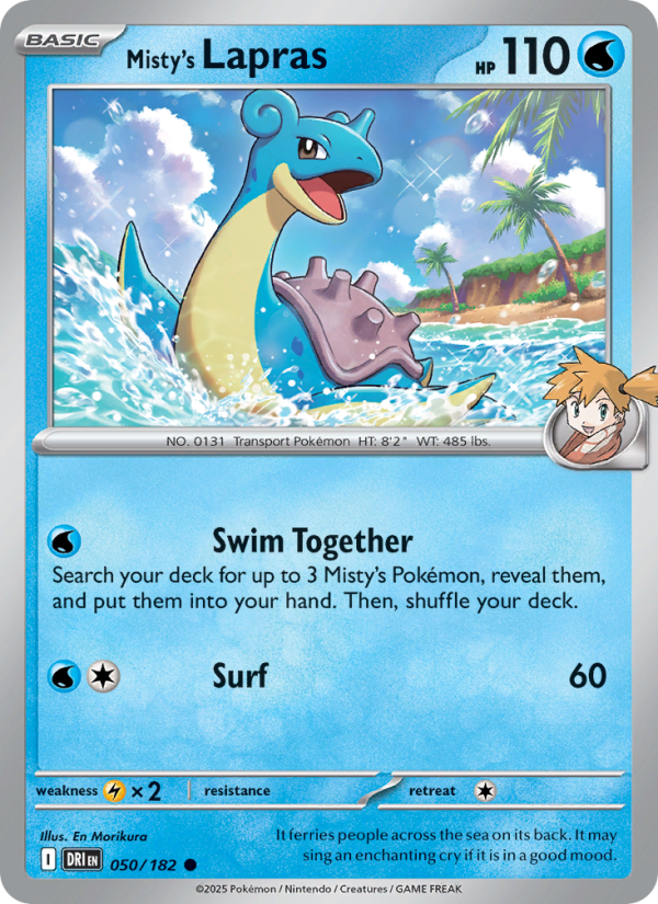 Misty's Lapras 050/244 — Destined Rivals (English Pokémon TCG card)