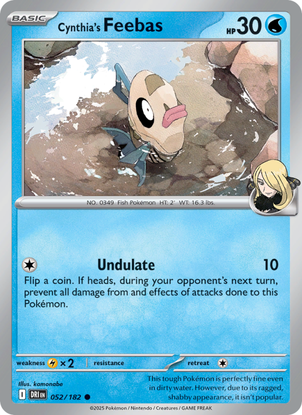 Cynthia's Feebas 052/244 — Destined Rivals (English Pokémon TCG card)