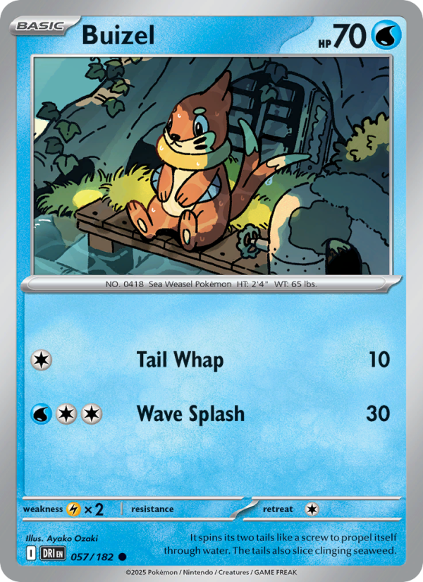 Buizel 057/244 — Destined Rivals (English Pokémon TCG card)