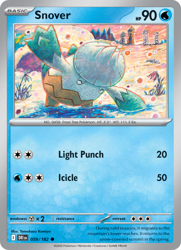 Snover 059/244 — Destined Rivals (English Pokémon TCG card)