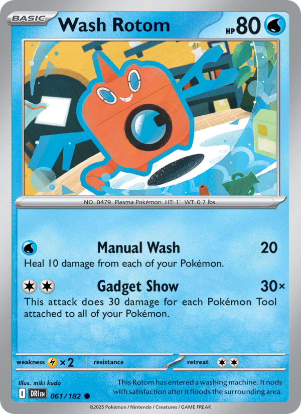 Wash Rotom 061/244 — Destined Rivals (English Pokémon TCG card)