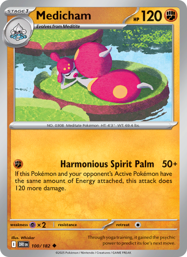 Medicham 100/244 — Destined Rivals (English Pokémon TCG card)